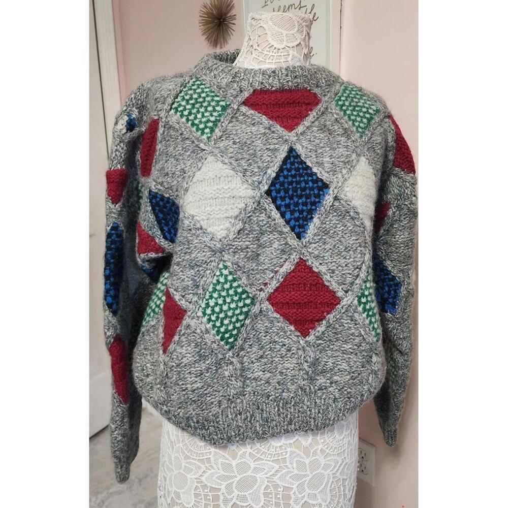 Flawless vintage Boundary Water wool heavy sweater XL